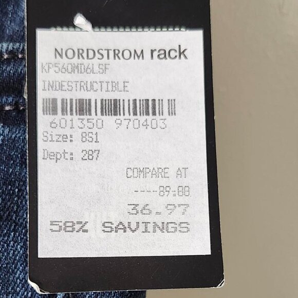 NWT - Kut from the Kloth Straight Leg Blue Jeans - Size 8L - Picture 5 of 7